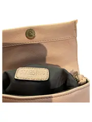 Vorschaubild 4 von Damen Umhängetasche Leder Beige Klein Crossbody Magnetverschluss