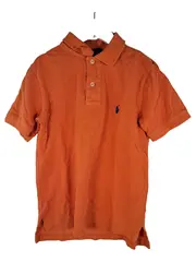 Vorschaubild 1 von Poloshirt Kinder Gr. 8 Jahre/128 Orange Baumwolle