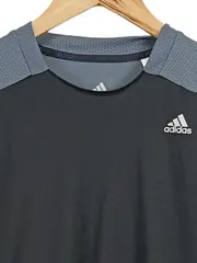 Vorschaubild 3 von Herren Sport Shirt Grau Gr. M Kurzarm Polyester