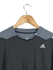 Vorschaubild 4 von Herren Sport Shirt Grau Gr. M Kurzarm Polyester