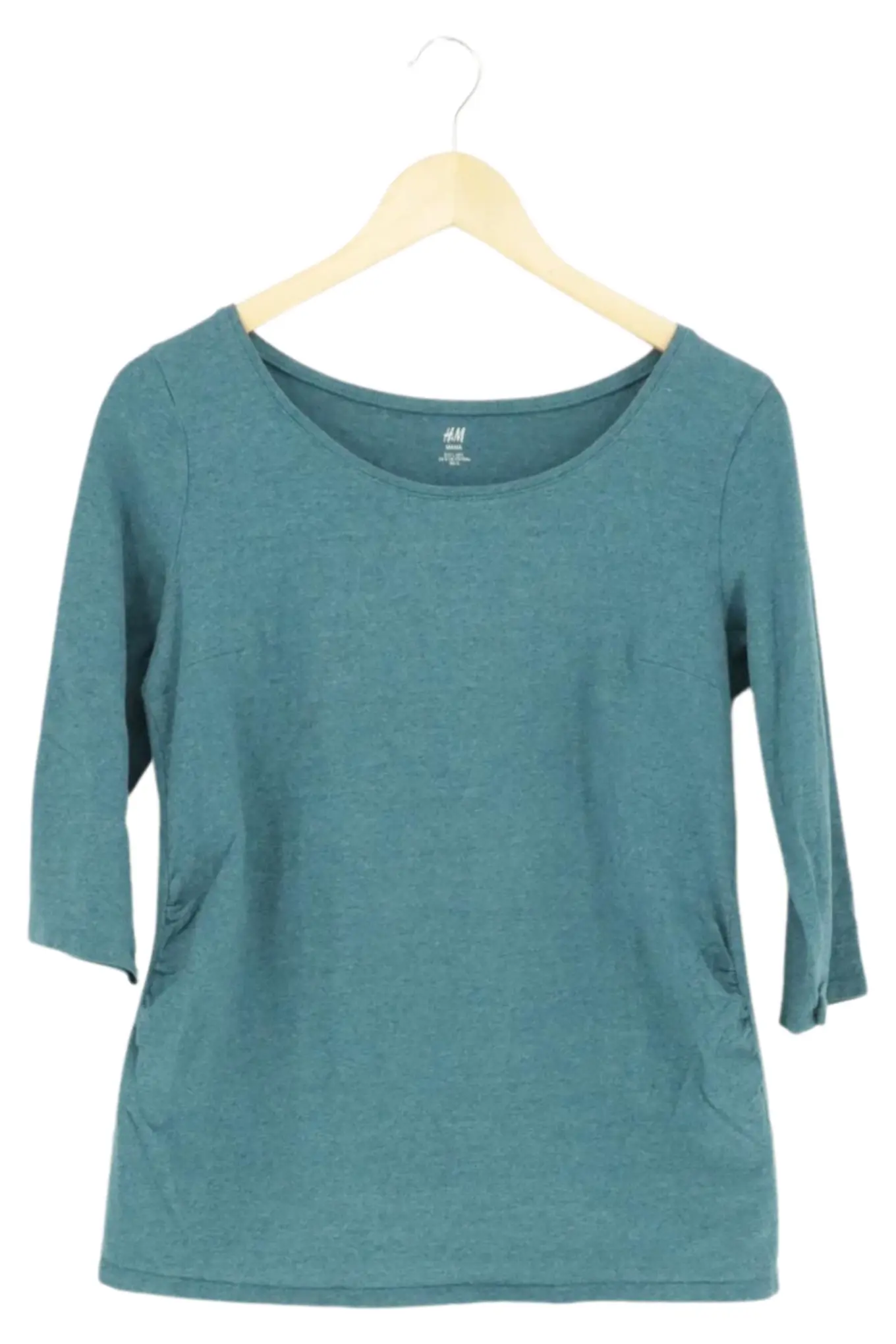 H&M MAMA Umstandsshirt Damen Gr. 40/L Blau Casual