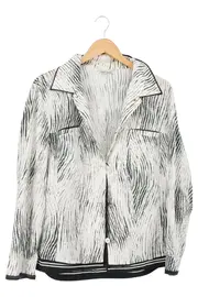 Vorschaubild 1 von Hemdbluse Damen 40/L Weiß Grafisch Klassisch Modern