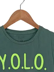 Vorschaubild 2 von Herren T-Shirt YOLO Grün Gr. 46;S Streetwear