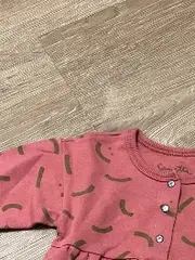 Vorschaubild 4 von Baby Kleid Gr. 68 Rosa Langarm Smiley Muster Baumwolle
