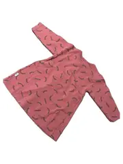 Vorschaubild 2 von Baby Kleid Gr. 68 Rosa Langarm Smiley Muster Baumwolle