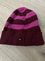 Vorschaubild 2 von Damen Mütze Beanie gestreift Wolle Mehrfarbig Casual