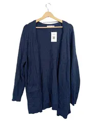 Vorschaubild 1 von Strickjacke Damen Gr. 50/52 Blau Casual