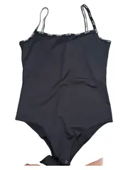 Vorschaubild 2 von Damen Body Schwarz Gr. 36;S mit Logo-Print Trägern Casual
