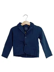 Vorschaubild 1 von Kinder Sakko Baumwolle Freizeit Blau Langarm Gr. 86