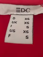 Vorschaubild 5 von EDC Damen Freizeitkleid Rot Gr. 34/XS Baumwolle