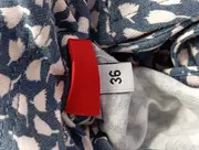 Vorschaubild 4 von Damen Wickelkleid Gr. 36/S Blau Floral Muster Midikleid Freizeitkleid