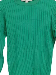 Vorschaubild 3 von Mädchen Pullover Rippstrick Gr. 140/146 Grün Zierknöpfe