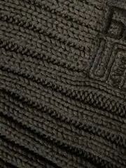 Vorschaubild 5 von Herren Schal Strickschal Grau Rippstrick 166 cm Polyacryl