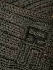 Vorschaubild 4 von Herren Schal Strickschal Grau Rippstrick 166 cm Polyacryl