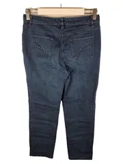 Vorschaubild 2 von Rocky Damen Jeans Regular Fit Blau Gr. S Nieten Baumwolle