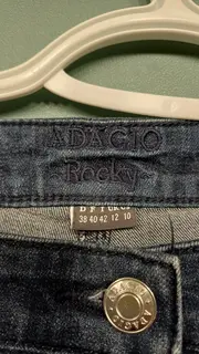 Vorschaubild 6 von Rocky Damen Jeans Regular Fit Blau Gr. S Nieten Baumwolle