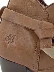 Vorschaubild 2 von Damen Stiefelette Leder Braun Reißverschluss Absatz 9cm Gr. 39
