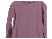 Vorschaubild 2 von Pullover Mädchen Gr. 176 Rosa Strasssteine Langarm Baumwolle