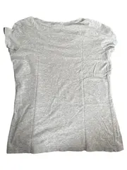 Vorschaubild 2 von Damen T-Shirt Gr. 36/S Grau Meliert Sportlich Kurzarm Logo