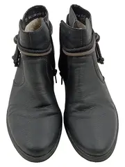 Vorschaubild 2 von Damen Stiefeletten Schwarz Gr. 39 Blockabsatz Warm gefüttert
