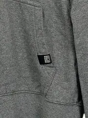 Vorschaubild 3 von Herren Kapuzenpullover Hoodie Zip Grau Gr. M