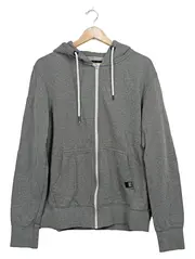 Vorschaubild 1 von Herren Kapuzenpullover Hoodie Zip Grau Gr. M