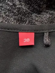 Vorschaubild 4 von Damen Strickjacke Gr. 38 Grau Meliert Casual