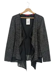 Vorschaubild 1 von Damen Strickjacke Gr. 38 Grau Meliert Casual