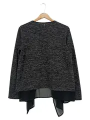 Vorschaubild 2 von Damen Strickjacke Gr. 38 Grau Meliert Casual