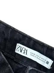 Vorschaubild 6 von Damen Jeans High Waist Straight Fit Schwarz Gr. 36 W28 Baumwolle