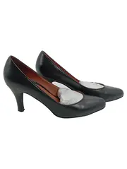 Vorschaubild 1 von Damen Pumps Leder Schwarz Gr. 39 Klassisch Elegant Business