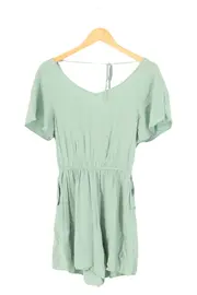 Vorschaubild 1 von Damen Jumpsuit Gr. 32/XS Grün Casual Boho Playsuit Sommer