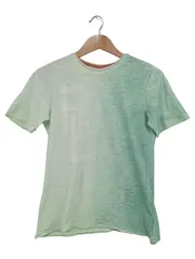 Vorschaubild 1 von Damen T-Shirt Grün Farbverlauf Gr. M;152 Baumwolle Streetwear Casual