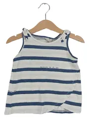 Vorschaubild 1 von Mädchen Top Shirt gestreift Gr. 92 Maritim Weiß Blau Baumwolle