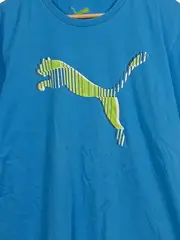 Vorschaubild 2 von Herren T-Shirt Sportlich Blau Gr. 54/XXL Baumwolle Logo-Print