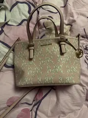 Vorschaubild 4 von Damen Henkeltasche Rosa Logo-Print Elegant Umhängetasche