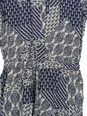 Vorschaubild 4 von Damen Jumpsuit Kurz Gr. S Blau Weiß Paisley Boho Viskose