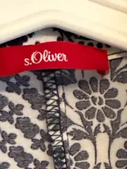 Vorschaubild 6 von Damen Jumpsuit Kurz Gr. S Blau Weiß Paisley Boho Viskose