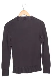 Vorschaubild 2 von Damen Pullover Gr. 36/S Braun V-Ausschnitt Elegant