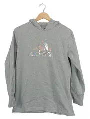 Vorschaubild 1 von Kinder Kapuzenpullover Hoodie Grau Gr. 170 Sportlich Logo-Print