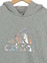 Vorschaubild 2 von Kinder Kapuzenpullover Hoodie Grau Gr. 170 Sportlich Logo-Print