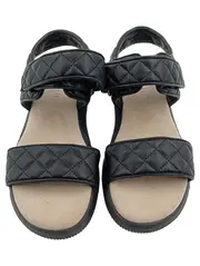 Vorschaubild 2 von Damen Sandalen Gr. 37 Schwarz Gesteppt Casual Sportlich