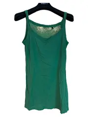 Vorschaubild 1 von Damen Top Grün Gr. L Baumwolle Casual
