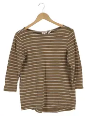 Vorschaubild 1 von Damen Pullover 36/S Braun Gestreift 3/4-Arm Casual Basic