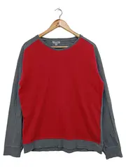Vorschaubild 1 von Herren Sweatshirt Gr. 48/M Mehrfarbig Grau Rot Casual Langarm Pullover