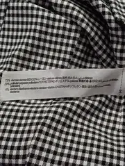 Vorschaubild 4 von Damen Stoffhose M (W28/36) Schwarz Weiß Kariert Gingham Casual Modern
