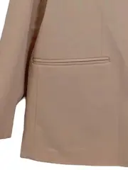 Vorschaubild 6 von Damen Business Blazer Gr. 34;XS Beige Uni Langarm Elegant