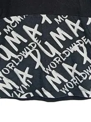 Vorschaubild 3 von Kinder T-Shirt Schwarz Gr. 104 Sportlich Worldwide Print Baumwolle