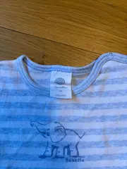 Vorschaubild 5 von Baby Body Elefantenmotiv Gestreift Blau Gr. 74 Baumwolle