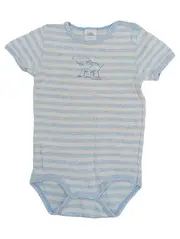 Vorschaubild 1 von Baby Body Elefantenmotiv Gestreift Blau Gr. 74 Baumwolle